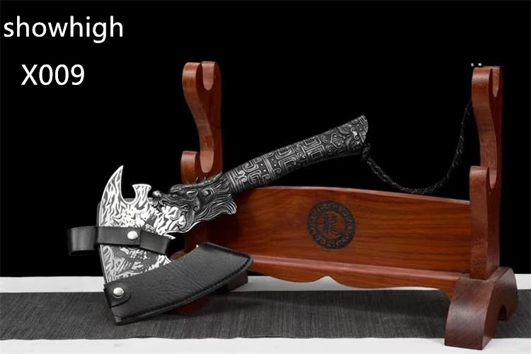 handmade high carbon steel werewolf axe x009