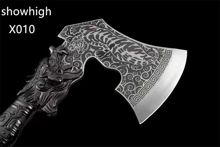 handmade high carbon steel tiger axe x010