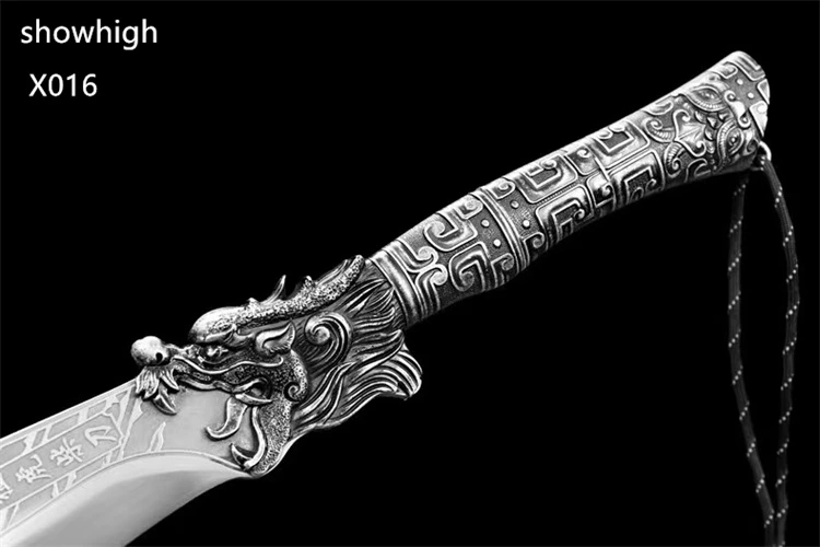 handmade high carbon steel tiger sword wood chopper X016