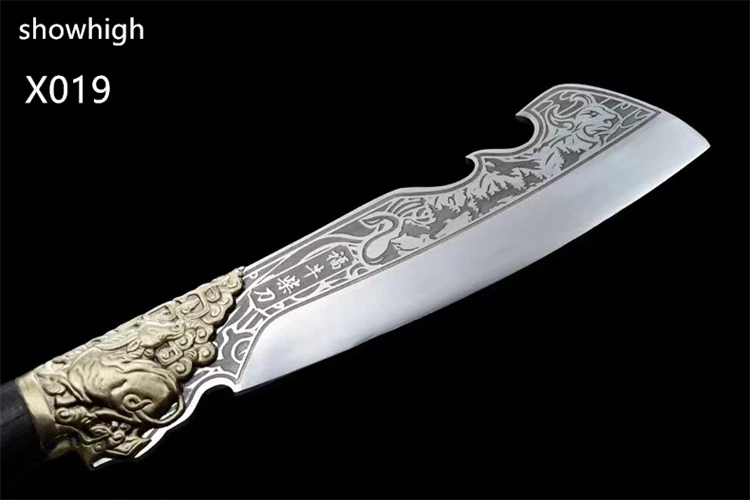 handmade high carbon steel cow sword wood chopper X019