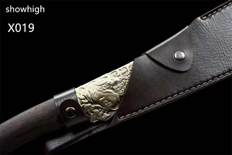 handmade high carbon steel cow sword wood chopper X019