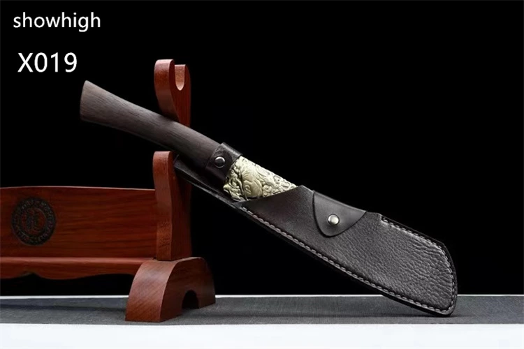 handmade high carbon steel cow sword wood chopper X019