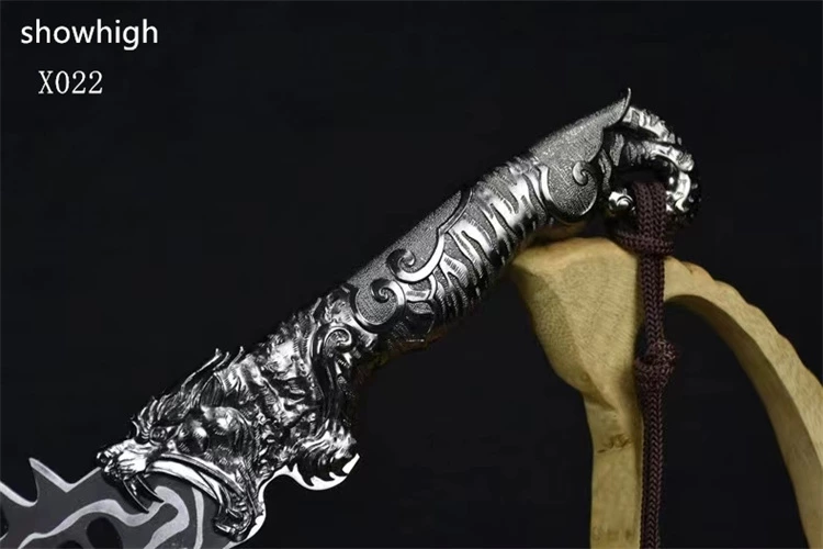 Handmade high carbon steel dragon axe X022