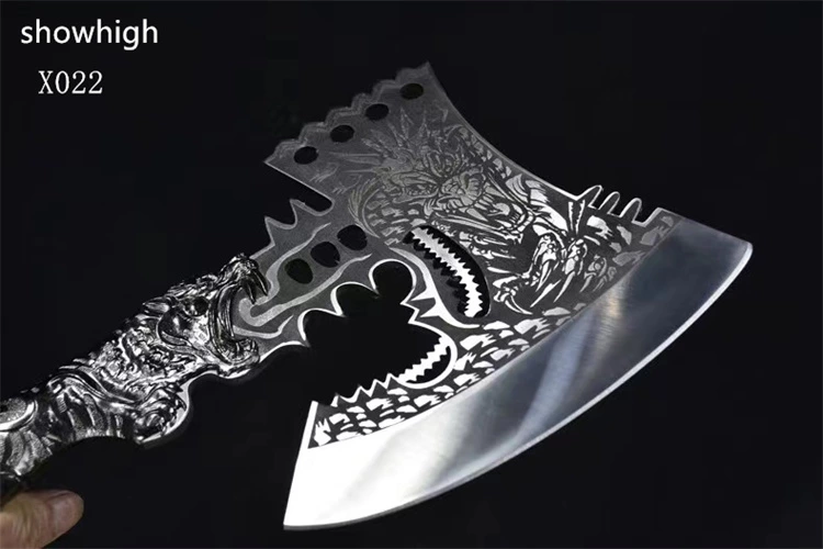 Handmade high carbon steel dragon axe X022