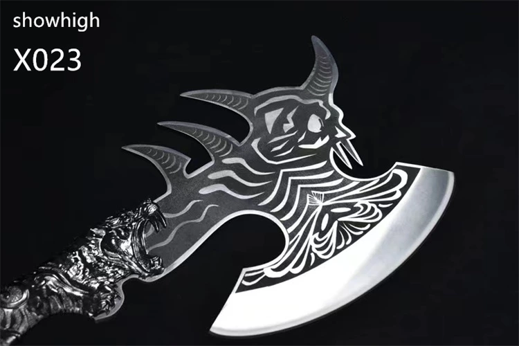 handmade high carbon steel skull axe X023