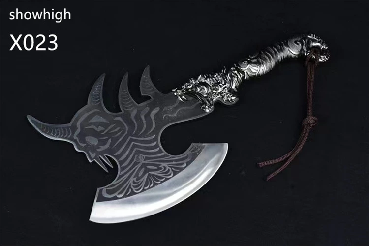 handmade high carbon steel skull axe X023