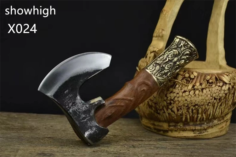 handmade high carbon steel battleaxe tomahawk hatchet X024