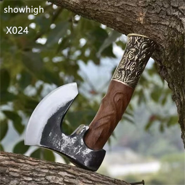 handmade high carbon steel battleaxe tomahawk hatchet X024