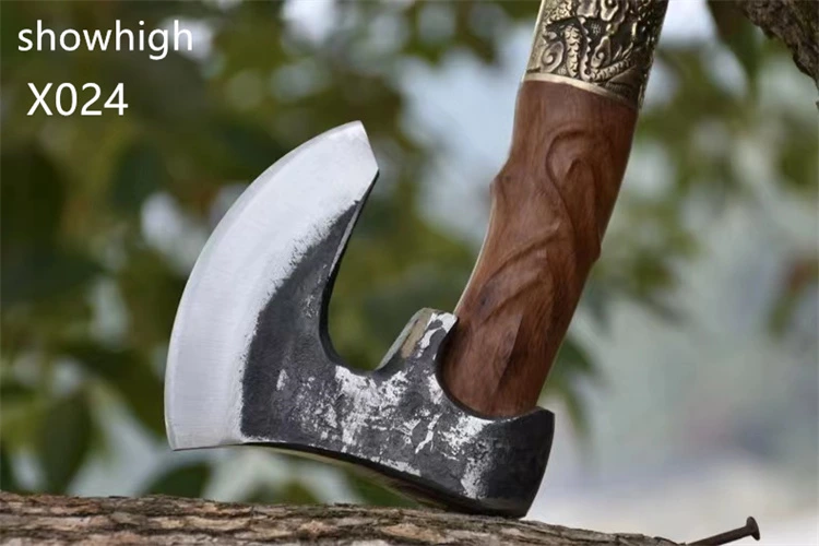 handmade high carbon steel battleaxe tomahawk hatchet X024