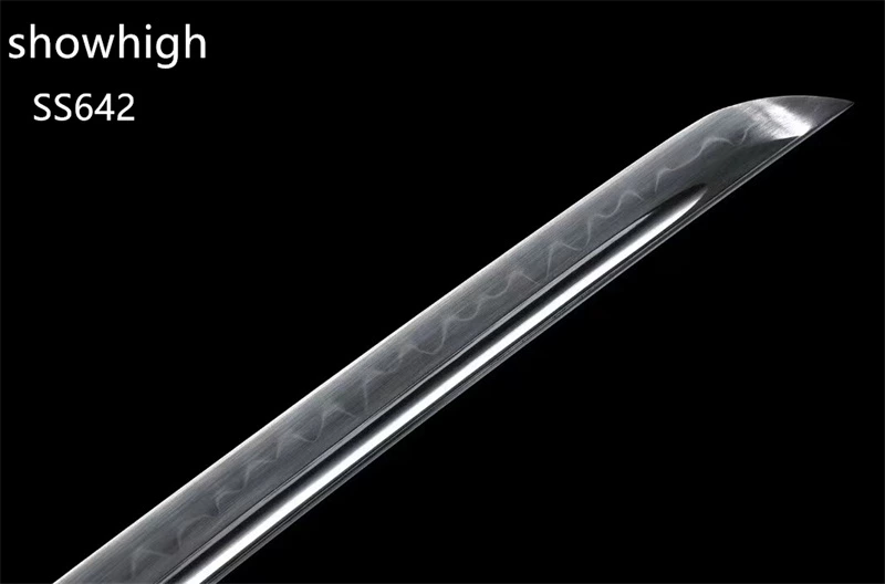 handmade high quality T10 clay tempered real hamon katana sword SS642