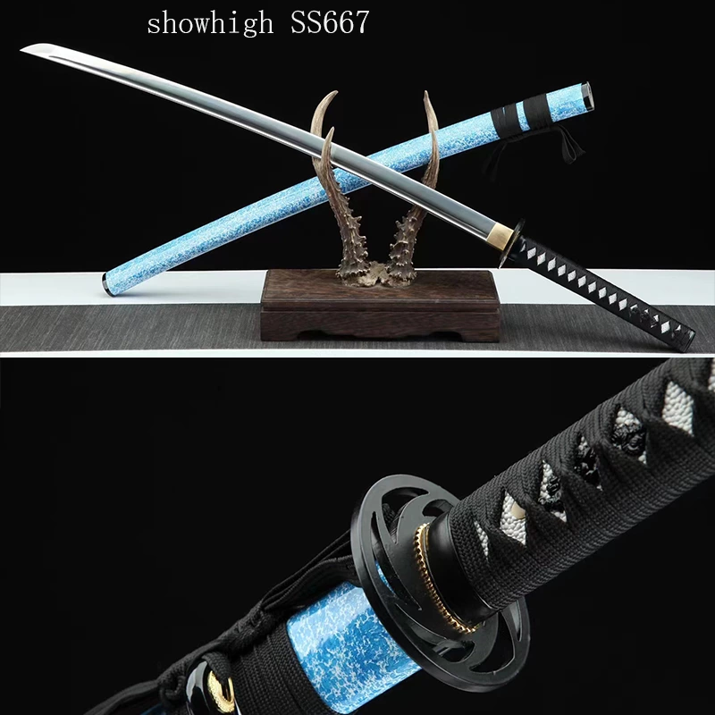 handmade carbon steel katana sword ss667