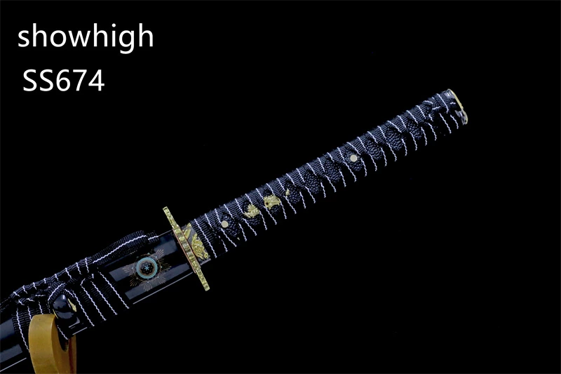 handmade T10 purple blade functional katana sword ss674