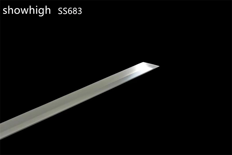 handmade functional  green katana sword ss683