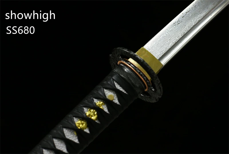 handmade functional damascus katana sword SS680