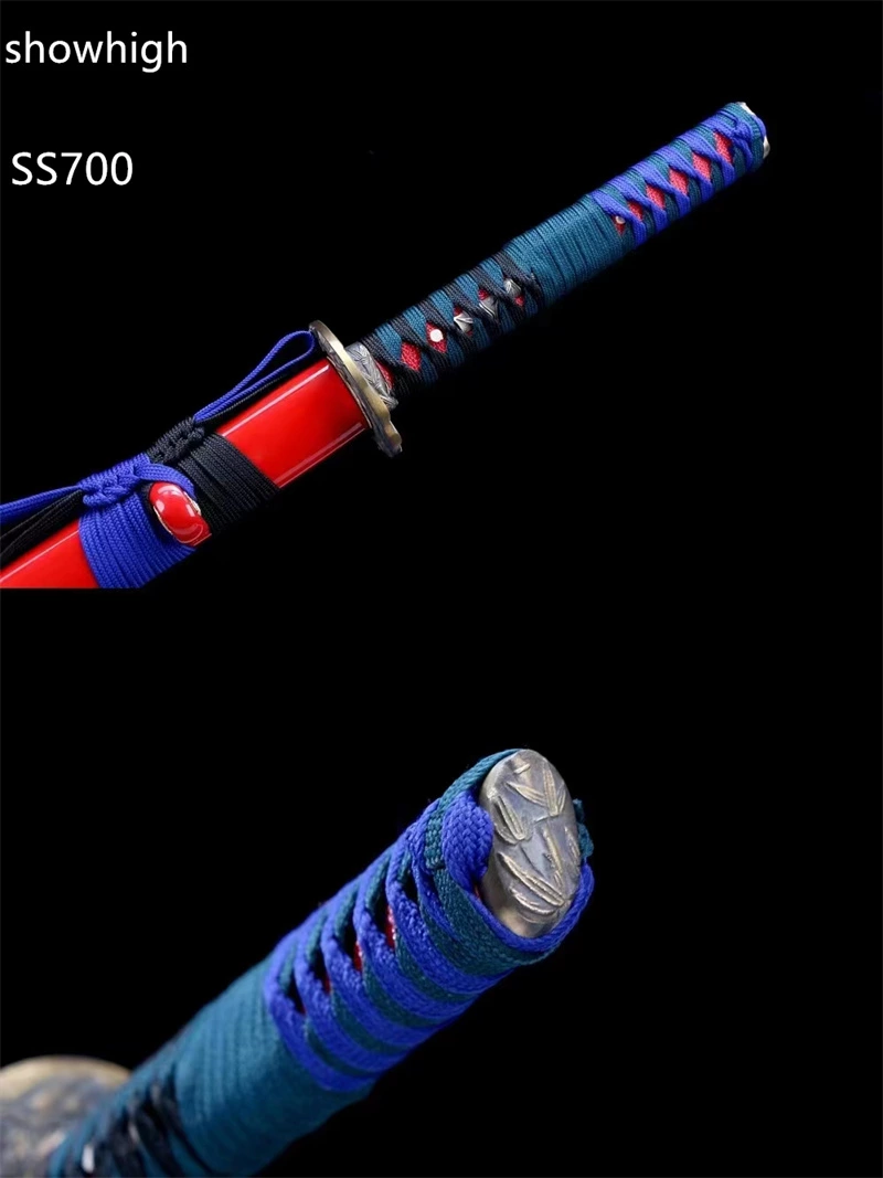 Handmade high carbon steel clay tempered real hamon katana Swords ss700