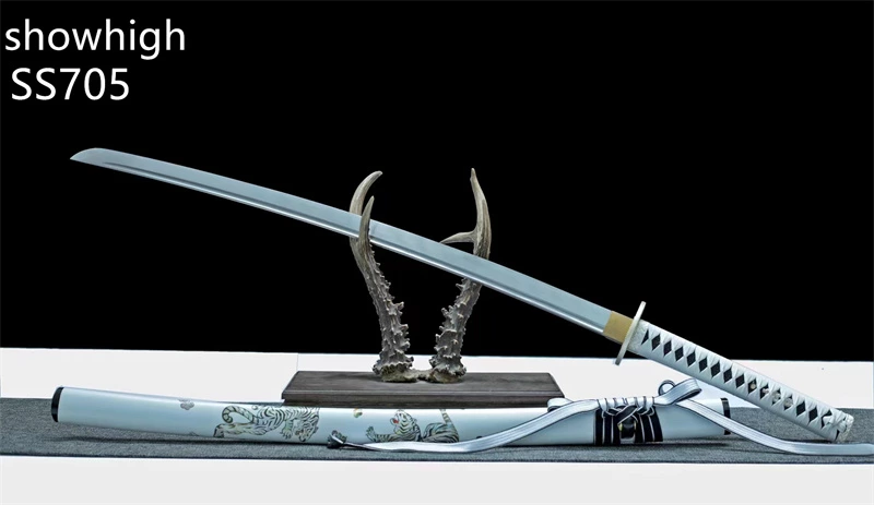 handmade dragon and tiger katana sword ss705