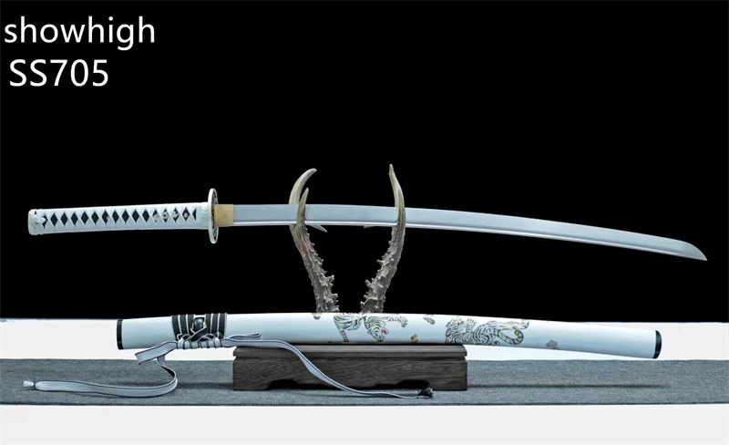 handmade dragon and tiger katana sword ss705