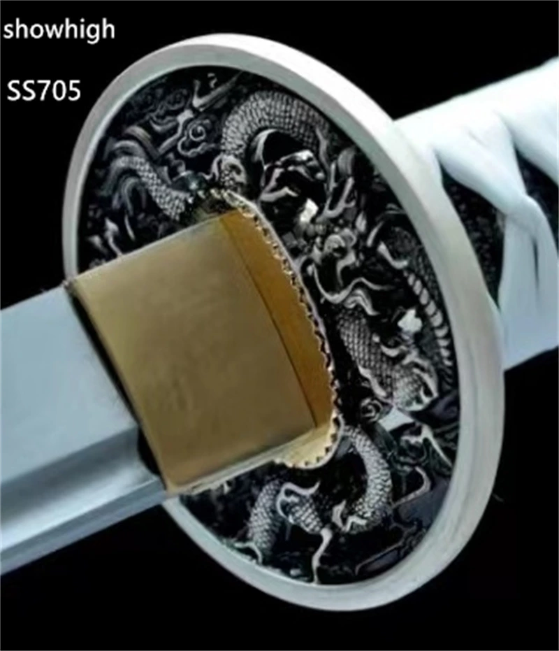 handmade dragon and tiger katana sword ss705