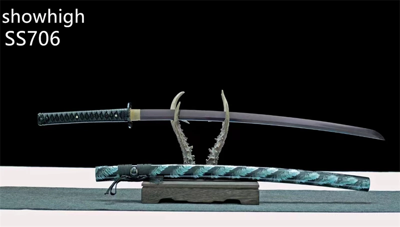 Handmade blue damascus Swords ss706