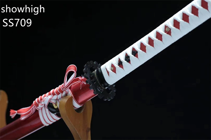 Handmade red katana Swords ss709