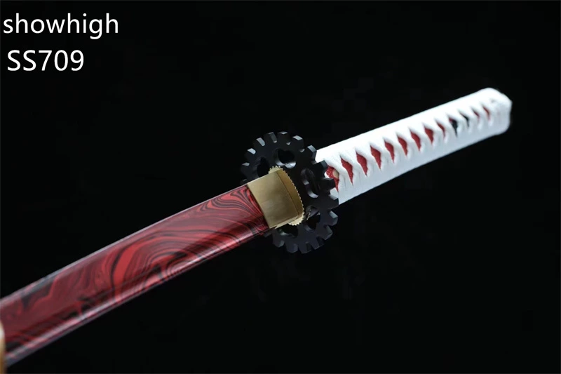 Handmade red katana Swords ss709