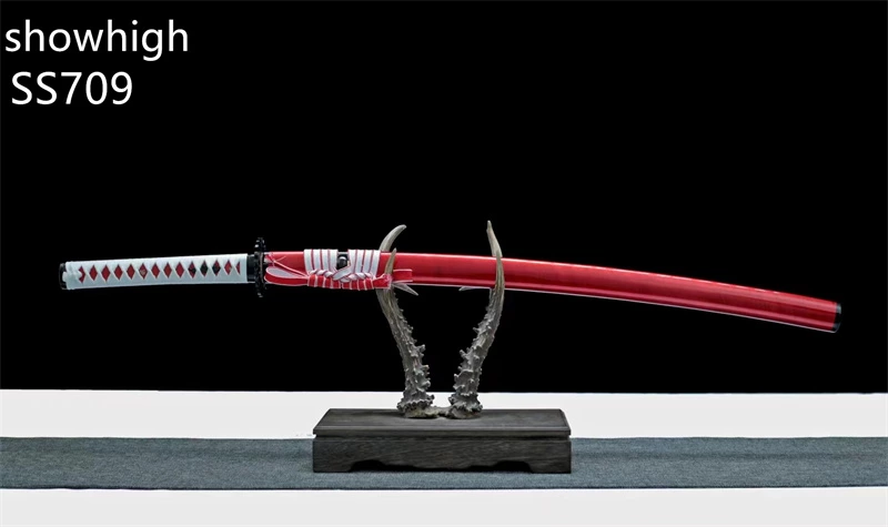 Handmade red katana Swords ss709