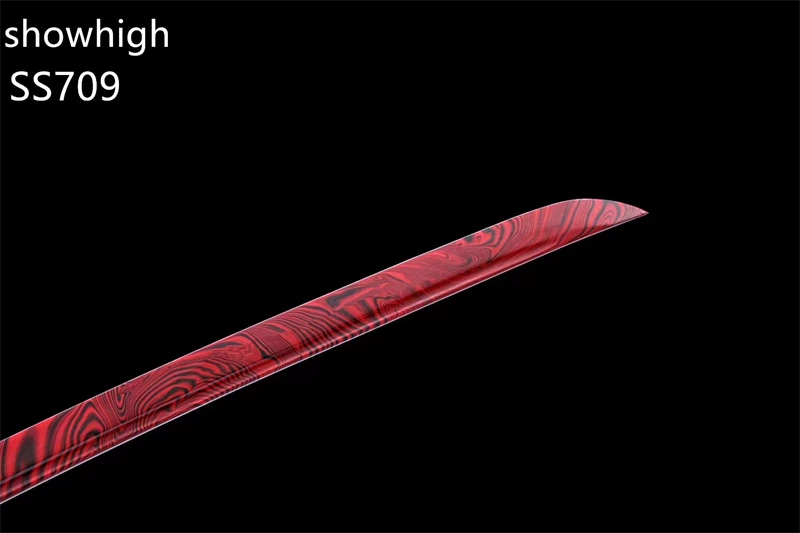 Handmade red katana Swords ss709