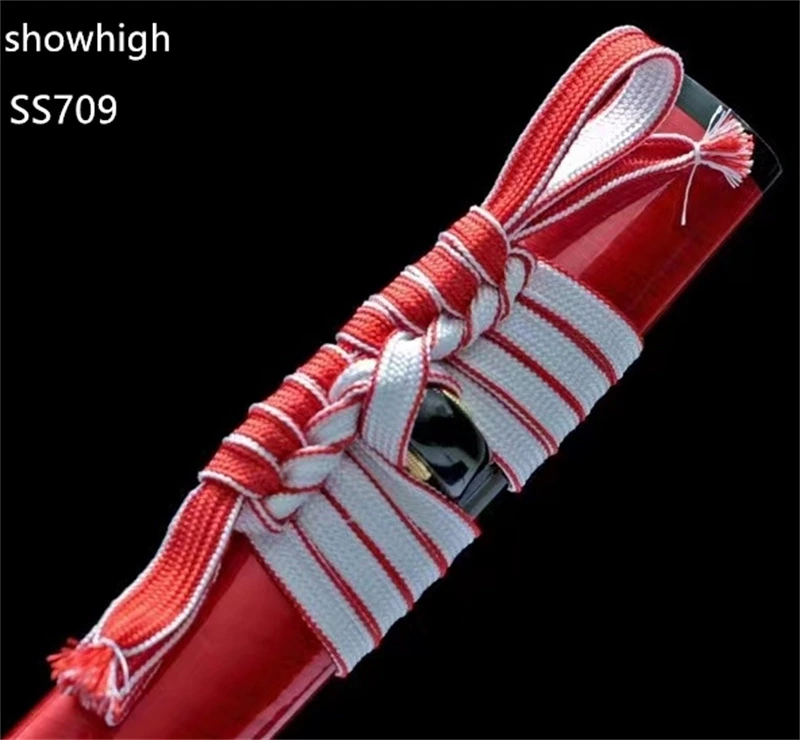 Handmade red katana Swords ss709