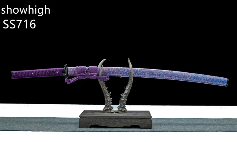 Handmade purple katana Swords ss716