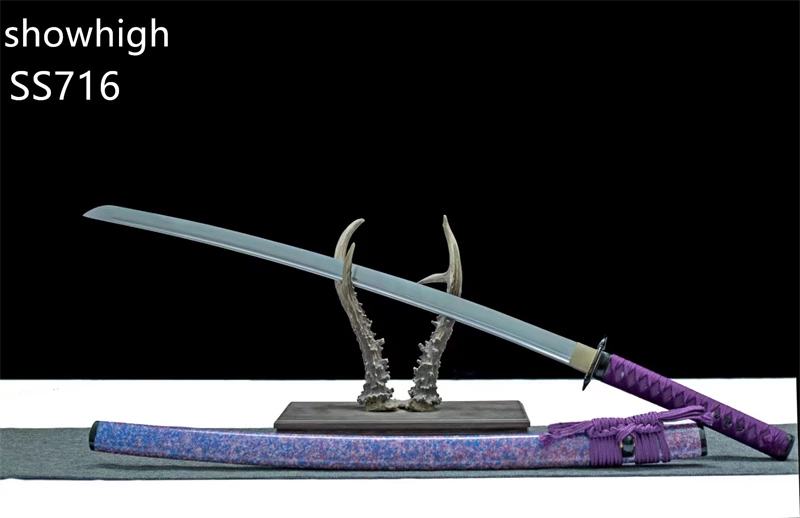 Handmade purple katana Swords ss716