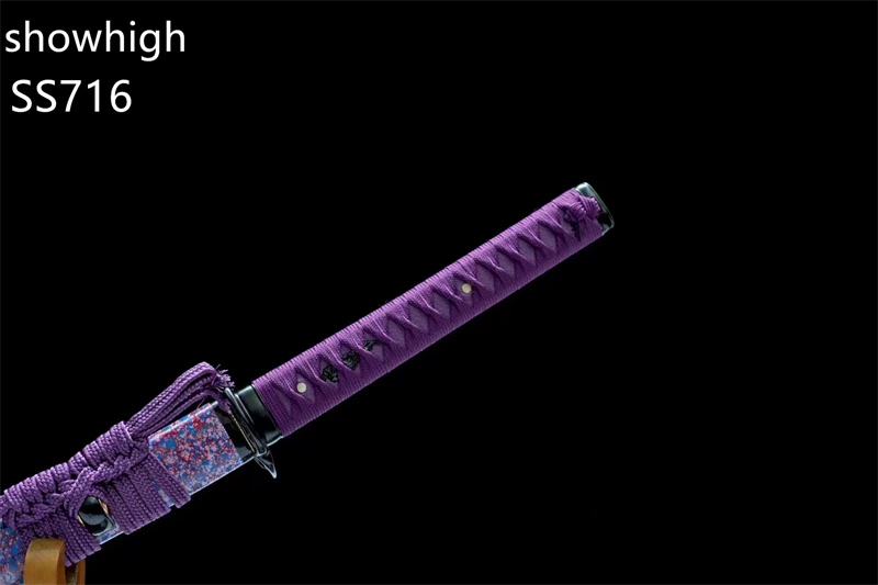 Handmade purple katana Swords ss716