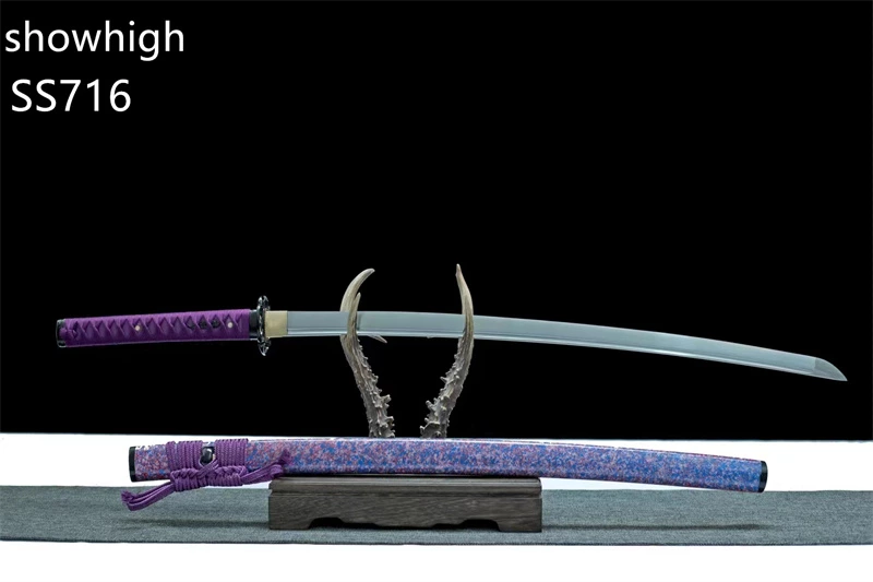 Handmade purple katana Swords ss716