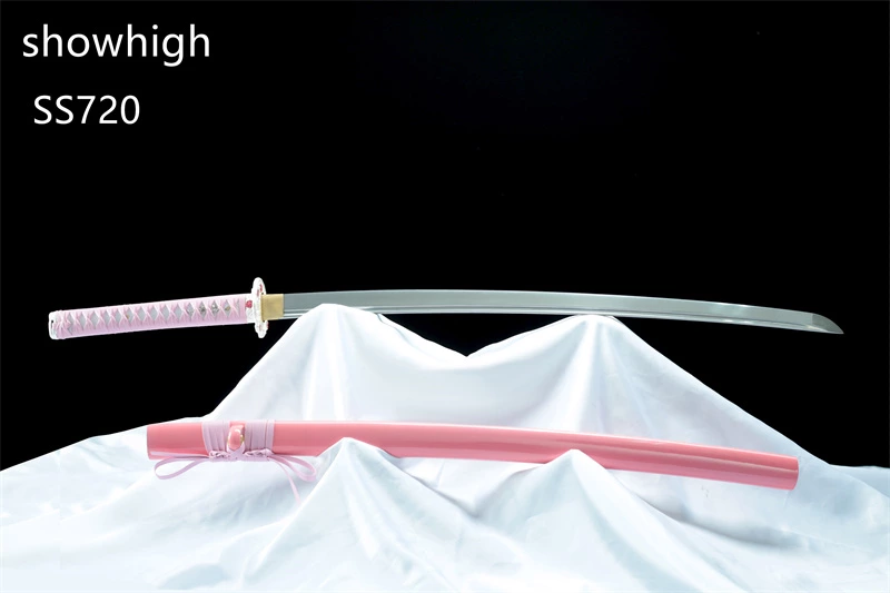 handmade pink japanese katana samurai swords ss720