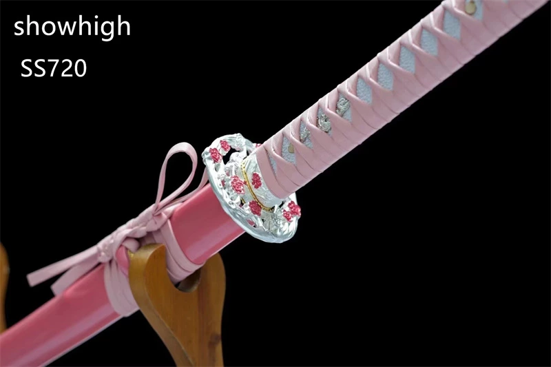 handmade pink japanese katana samurai swords ss720