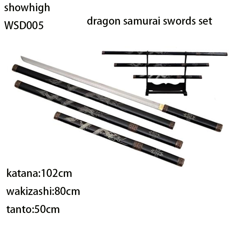 dragon samurai swords set  WSD005