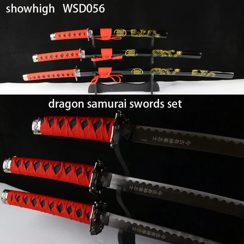 dragon samurai swords set WSD056