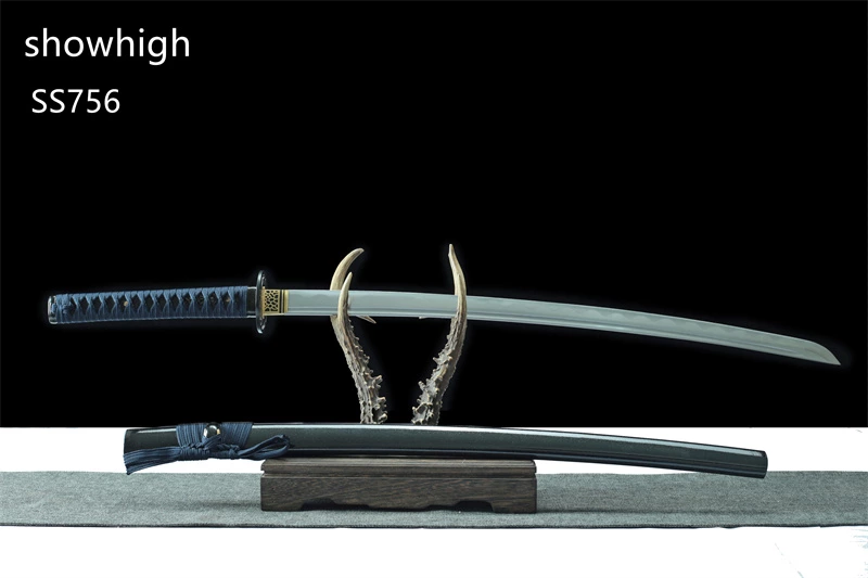 hand forged carbon steel katana sword ss756