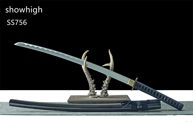 hand forged carbon steel katana sword ss756