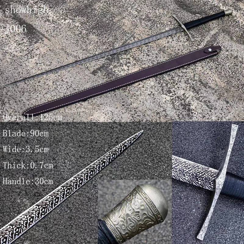 Handmade high carbon steel european swords J003