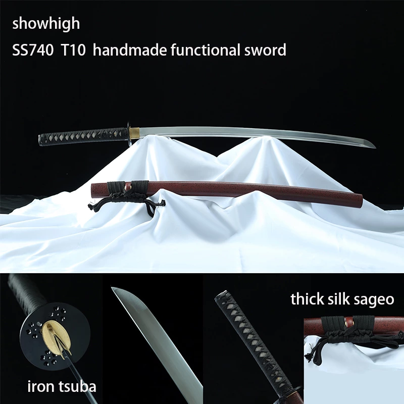 handmade high carbon steel katana sword ss740