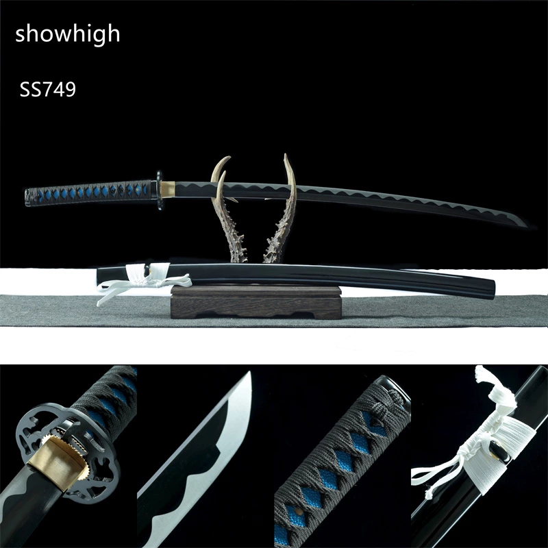 hand forge carbon steel katana sword ss749