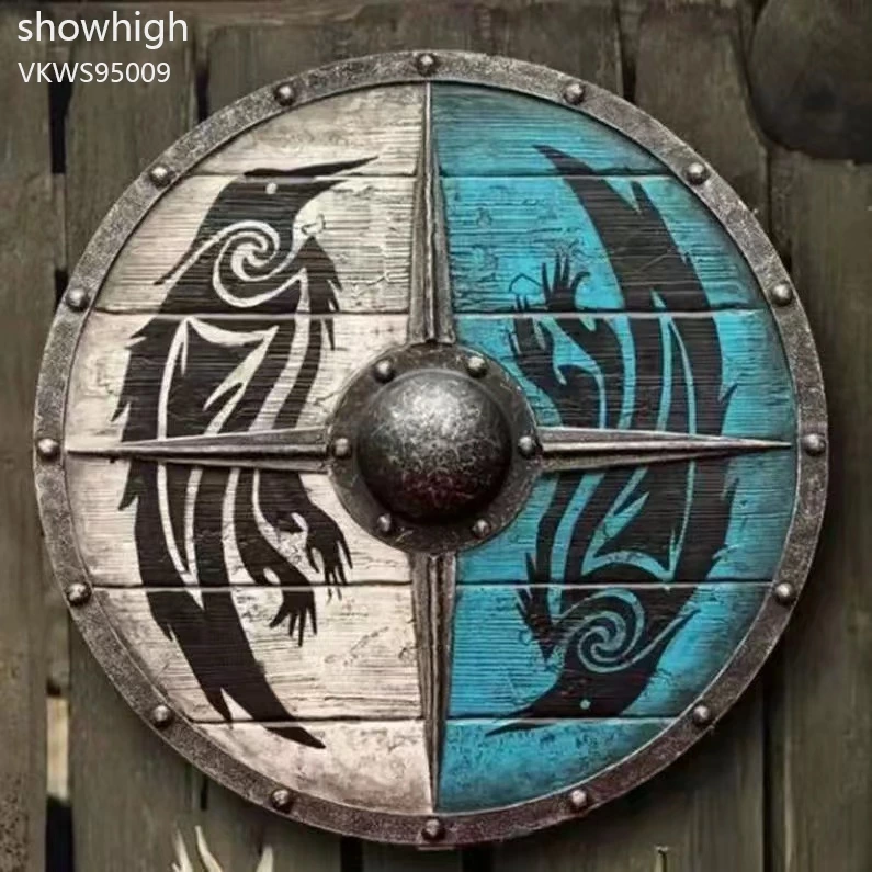 wooden viking shield VKWS95009