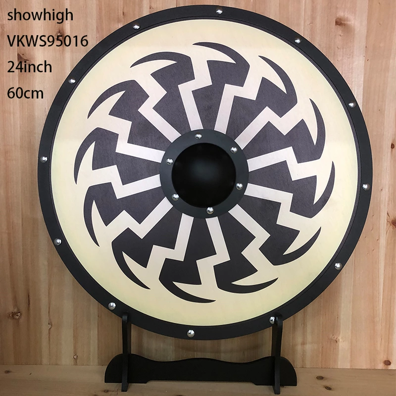 wooden viking shield VKWS95015