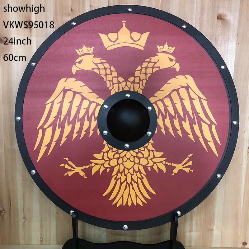wooden Viking  dragon Shield 24inch VKWS95011