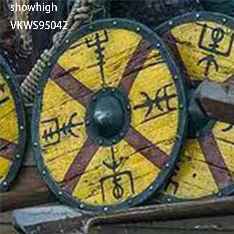 wooden viking shield 95042