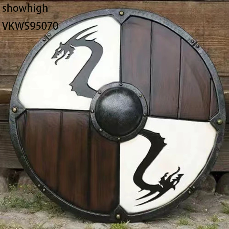 wooden viking shield VKWS95070
