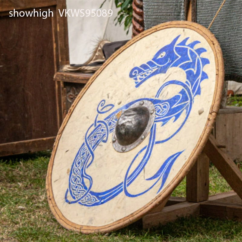 wooden viking shield VKWS95089