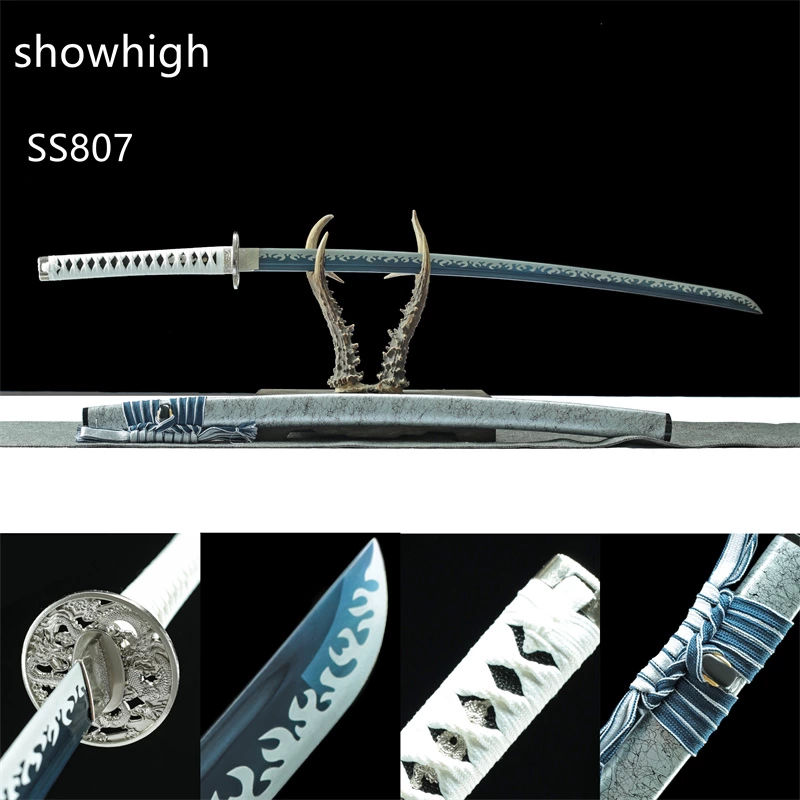 handmade high quality T10 katana sword ss807