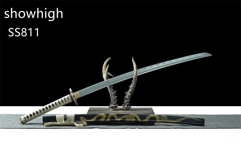 handmade carbon steel snake katana sword ss811