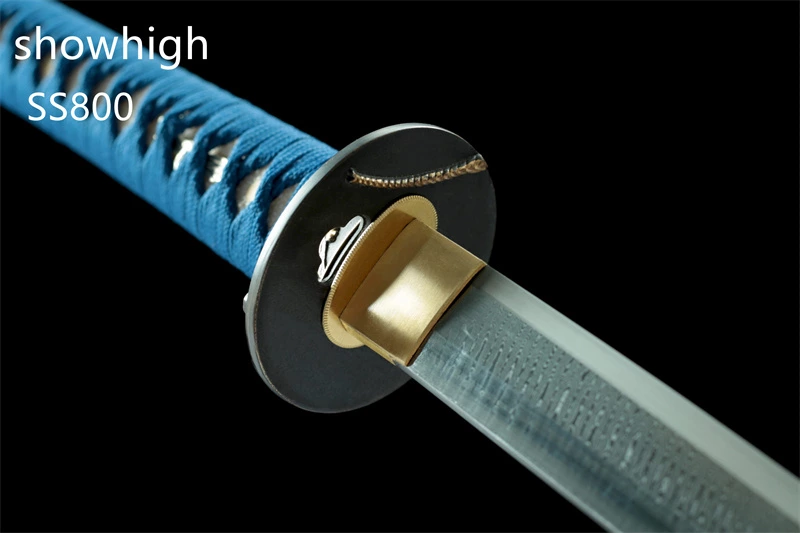 Handmade T10 steel clamped  damascus Sword with mother-of-pearl saya SS800